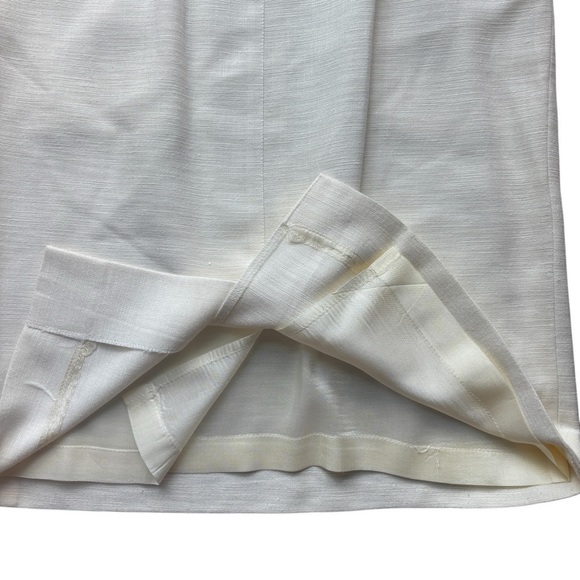 Vintage Christian Dior Elegant Cream Women's Skirt Size 8 With Pockets! - Picture 6 of 14